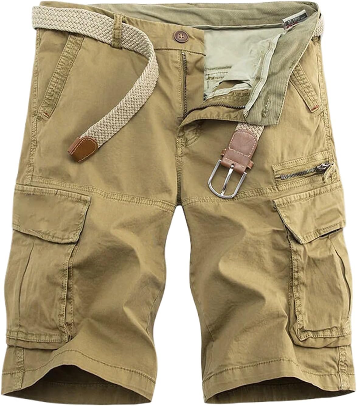Men's Summer Overalls Casual Loose Sports Knee Shorts Streetwear