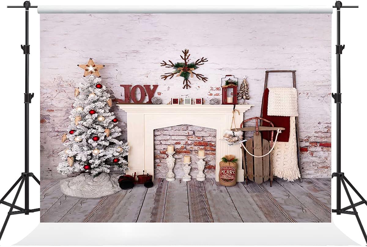 Best Deal Kate 10×10ft Christmas Red Holiday Room Backdrop Xmas Photography for Christmas Photo Studio Props