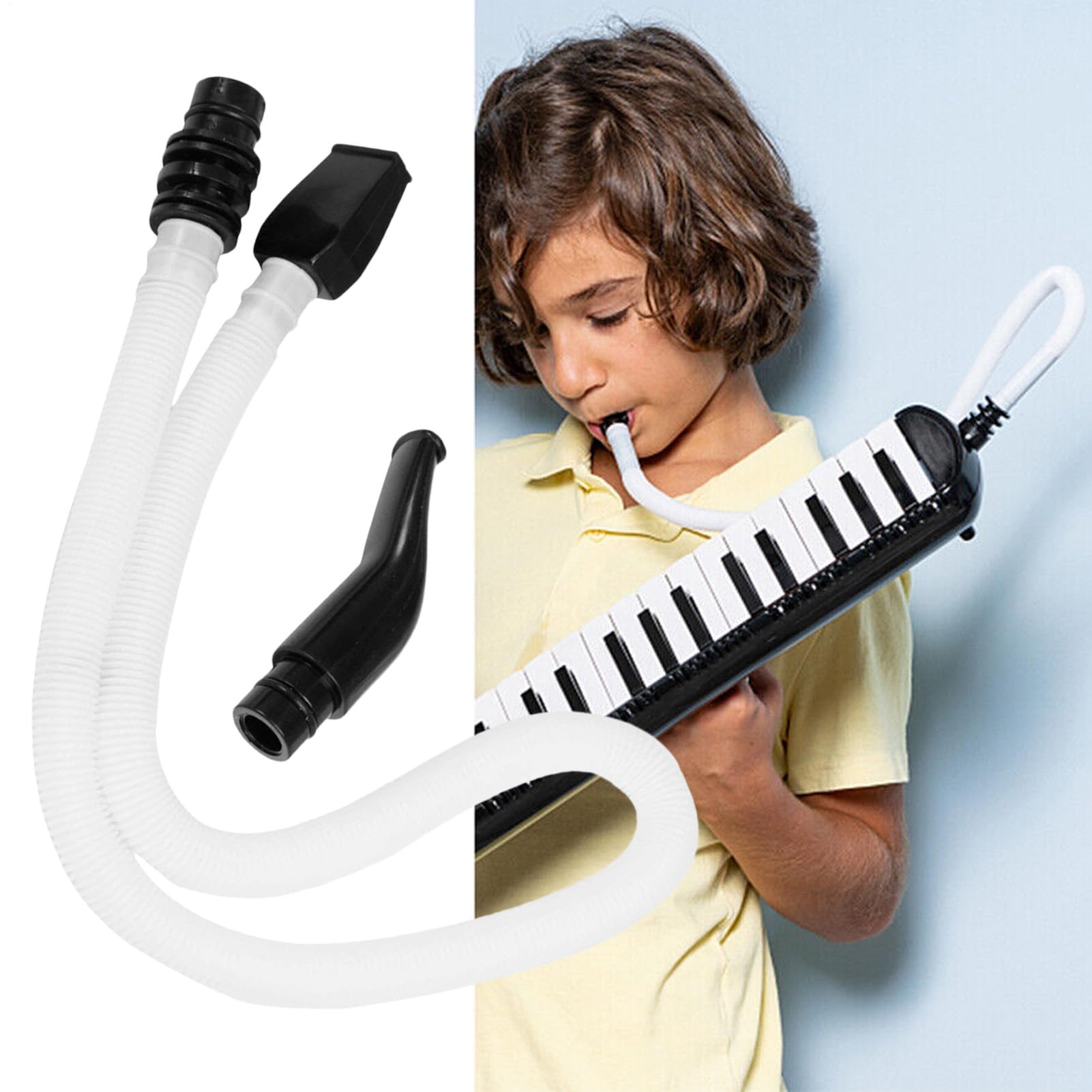 Tubo para Piano - Juego de Tubos para Melódica - Piezas de Reemplazo con Boquilla para Viaje, Actuaciones, Reuniones al Aire Libre, Escuela, Principiante y Práctica Casual