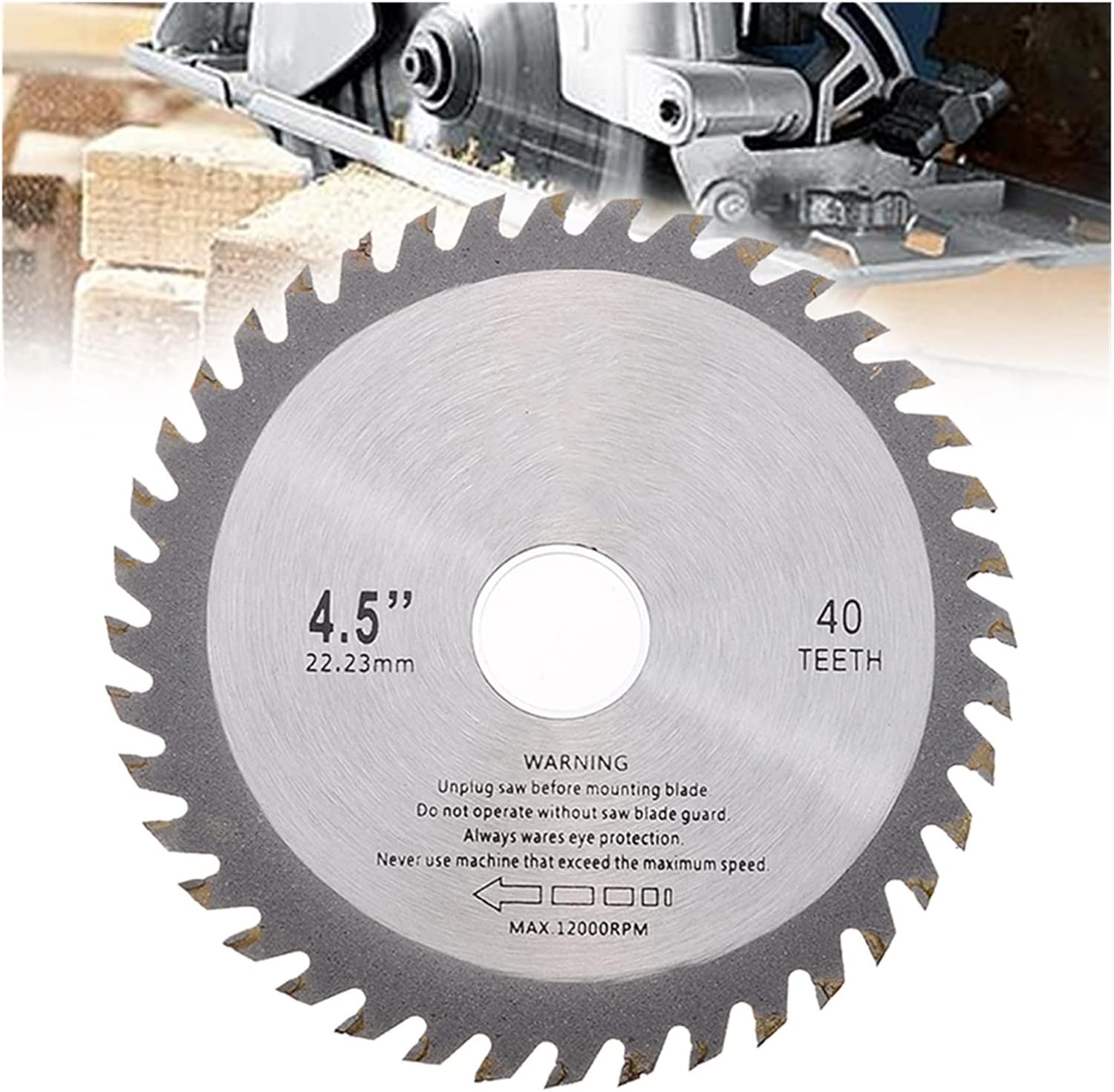 Circular Saw Blade Metal Cutting Saw Blade 40 Teeth Circular Saw Blade Mill Chain Wheel Disc 4.5 Inch 115mm Cutting Disc Power Tools