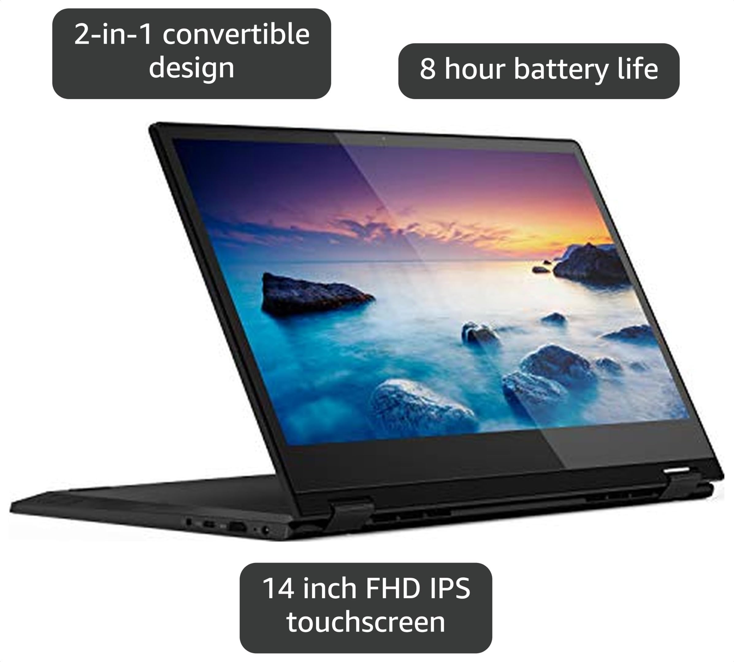 Amazon.com: Lenovo Flex 14 2-in-1 Convertible Laptop, 14 Inch FHD