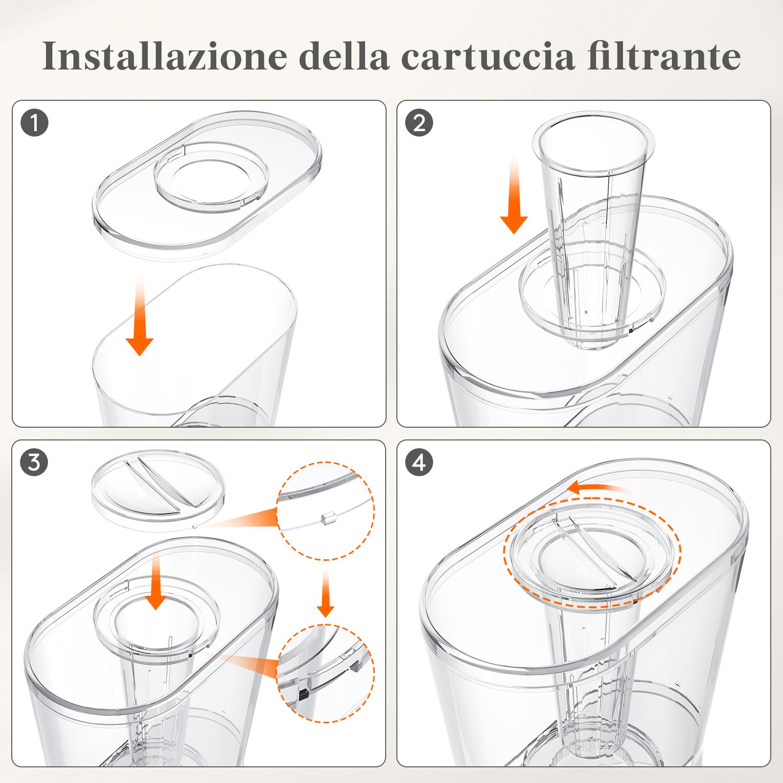 Lifewit 8L Grande Dispenser Bevande con Rubinetto, Dispenser Acqua con Filtro e Cartelli Cancellabili, Distributore Bevande in Plastica per Cocktail, Succhi, Limonata, 30 x 38 cm, Set di 2