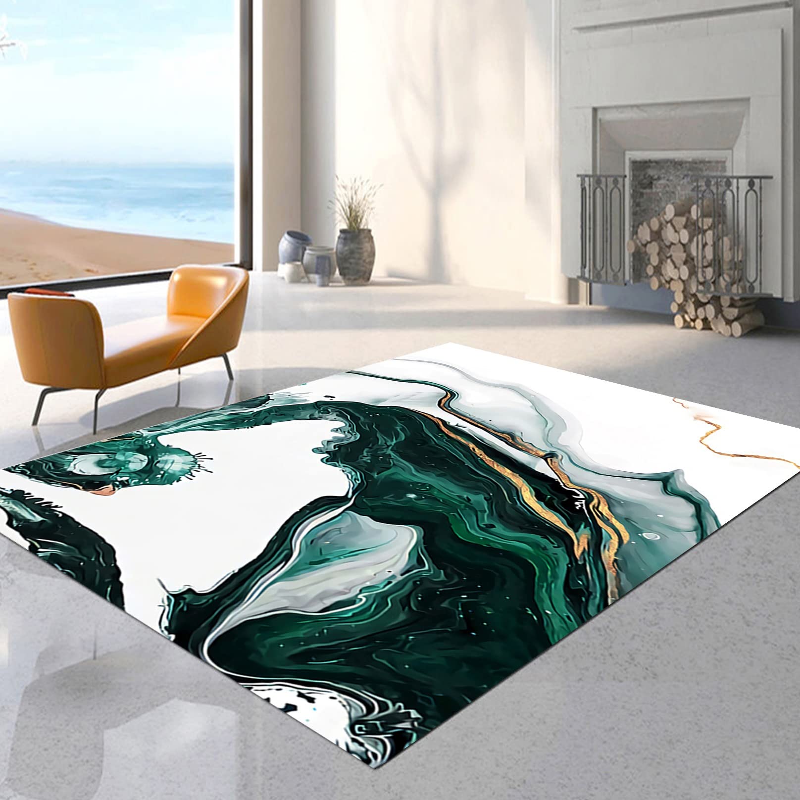 Alfombra Vinílica 90x150cm(2.95'x4.92') Alfombra del Pasaje Antideslizante Lavable Superficie Suave para Pasillo Baño Grandes Cocina Pasaje, L