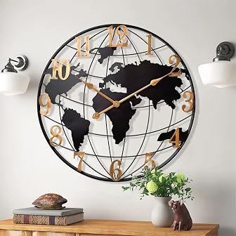 World Map Wall Clocks World Map Wall Clocks product image