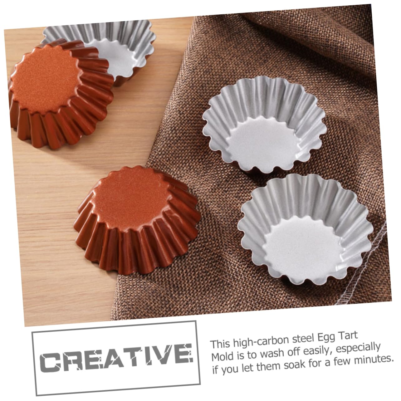 Amosfun 18 Piezas molde redondo para tarta de huevo molde muffins utensilios de cocina molde para muffins multifunción molde de gelatina molde de budín multifunción accesorio de pudín