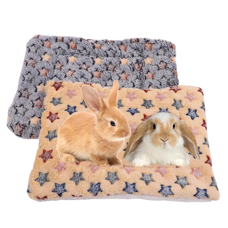 Cama para pequenos animais em algodão, macia e lavável VZYUVY — pacote com 2