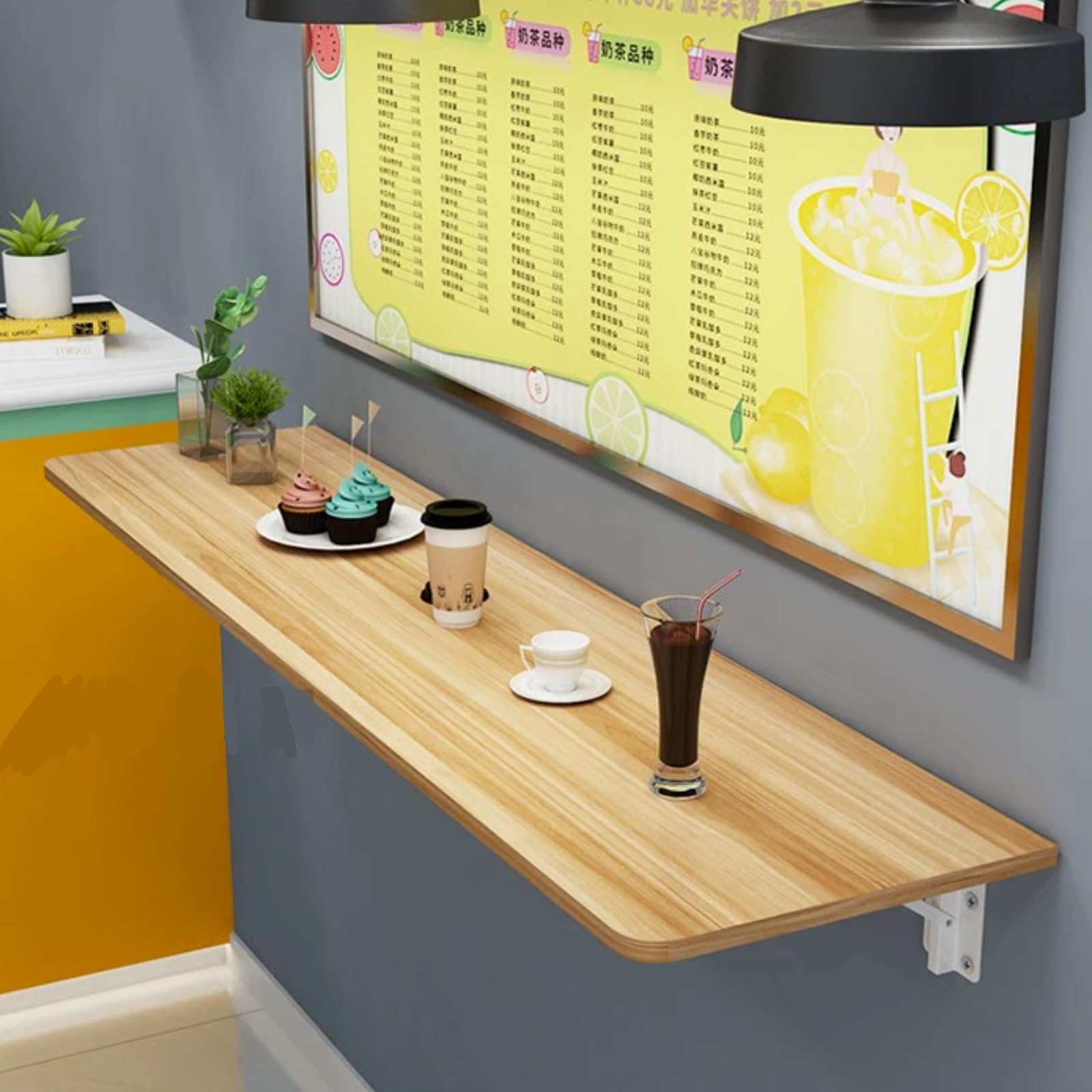 Table murale pliable pour créer un coin repas dans la cuisine