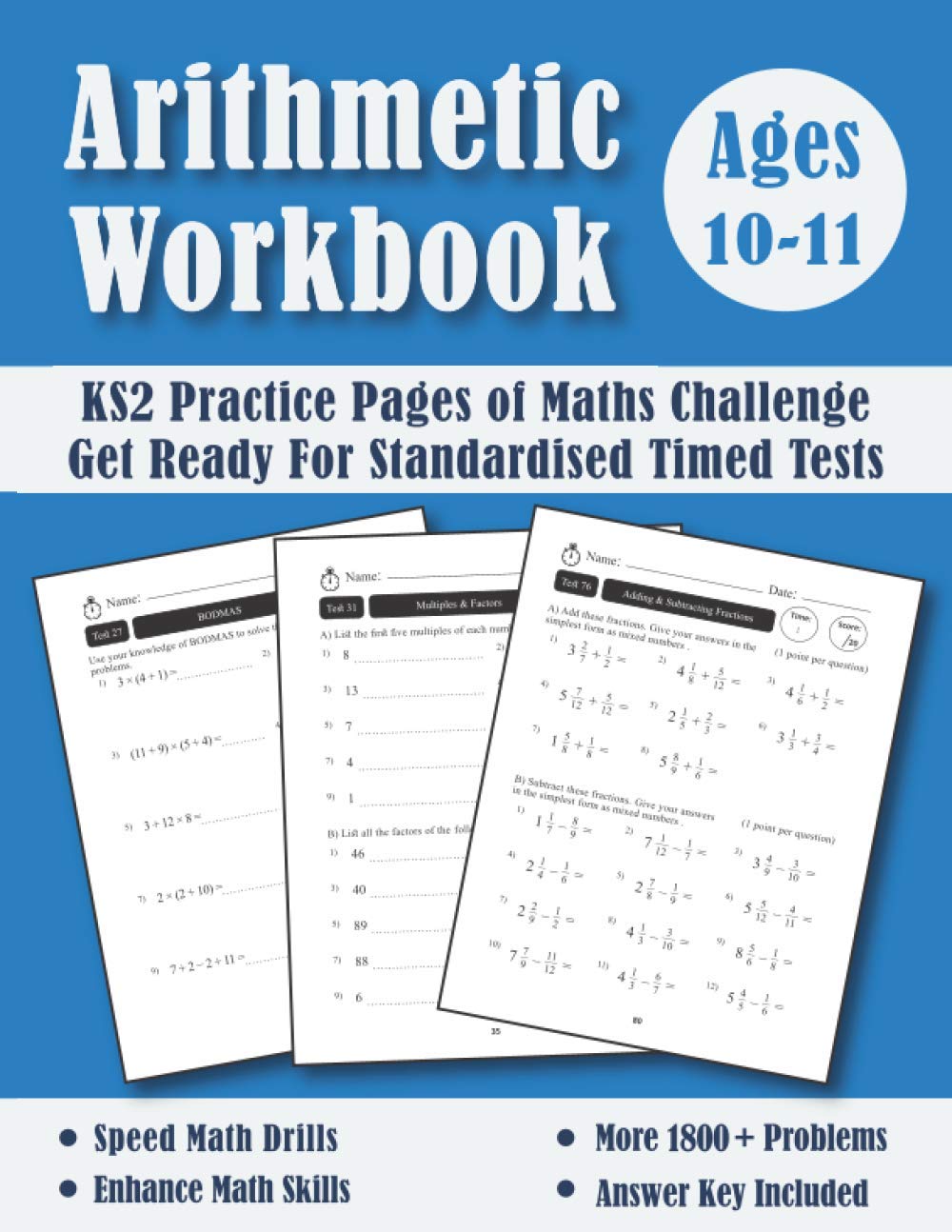 Year 6 Arithmetic Tests - KS2 Maths Challenge: Targeted Practice & Revision Papers (With Answers) - New Y6 Maths Workbook - Ages 10-11