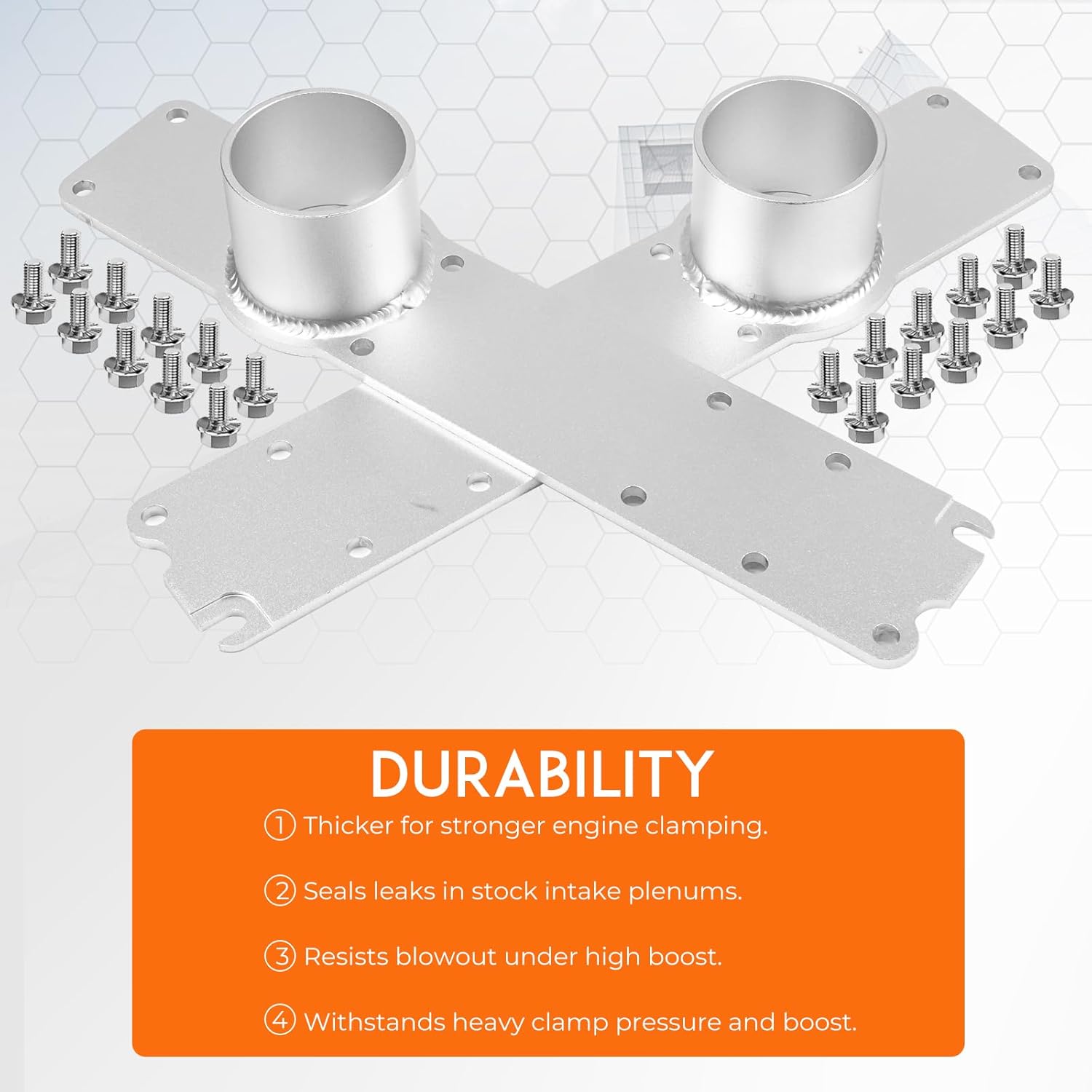 Plenum Intake Manifold With Bolts Compatible with Ford Powerstroke 7.3L Aluminum 99.5-03