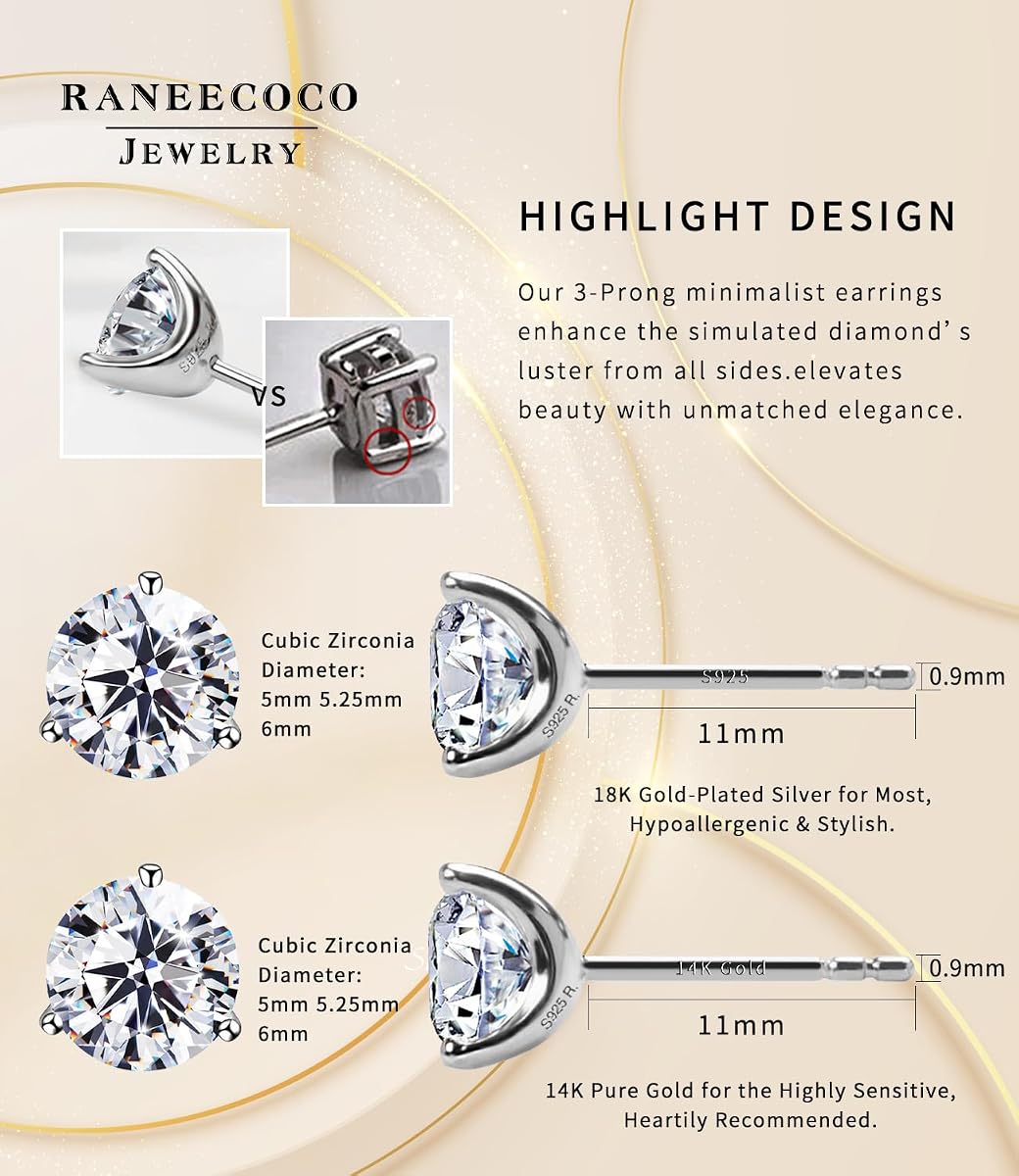 Brilliant Earth GROWN+ Rare Diamond Stud Earrings view 3