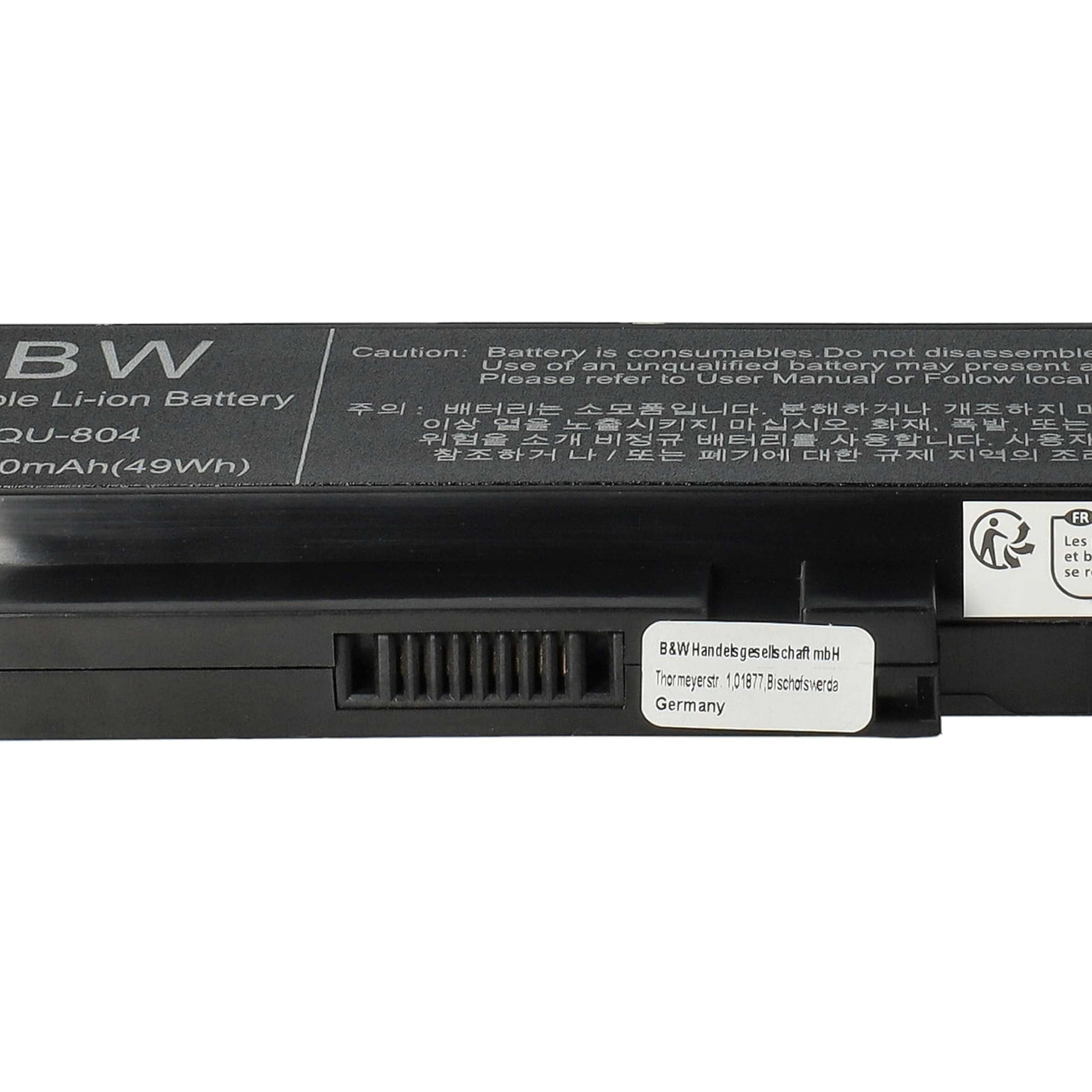 vhbw - Li-ion Batteria 4400mah (11.1v) Bianco Per Laptop Notebook Asus Eee Pc 10