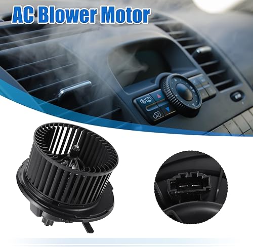 Miniatura 2 de X AUTOHAUX Conjunto del motor del ventilador del calentador de HVAC compatible para Volkswagen No.1K1819015