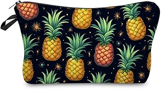 Livel lhood Bolsa de maquillaje de piña con f...