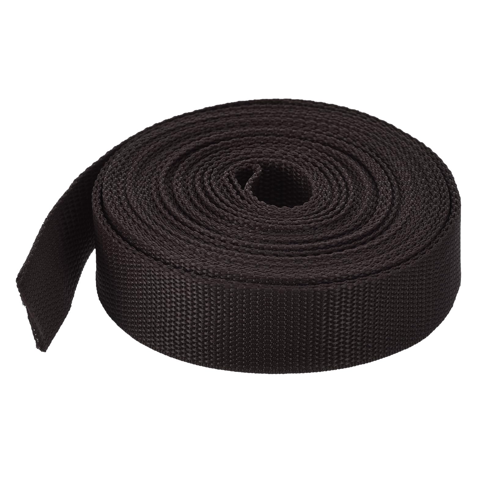 MECCANIXITY Lightweight Polypropylene Webbing Strap 1.5" 10 Yard Backpack Strapping Band Coffee for Outdoor Luggage Cargo Straps