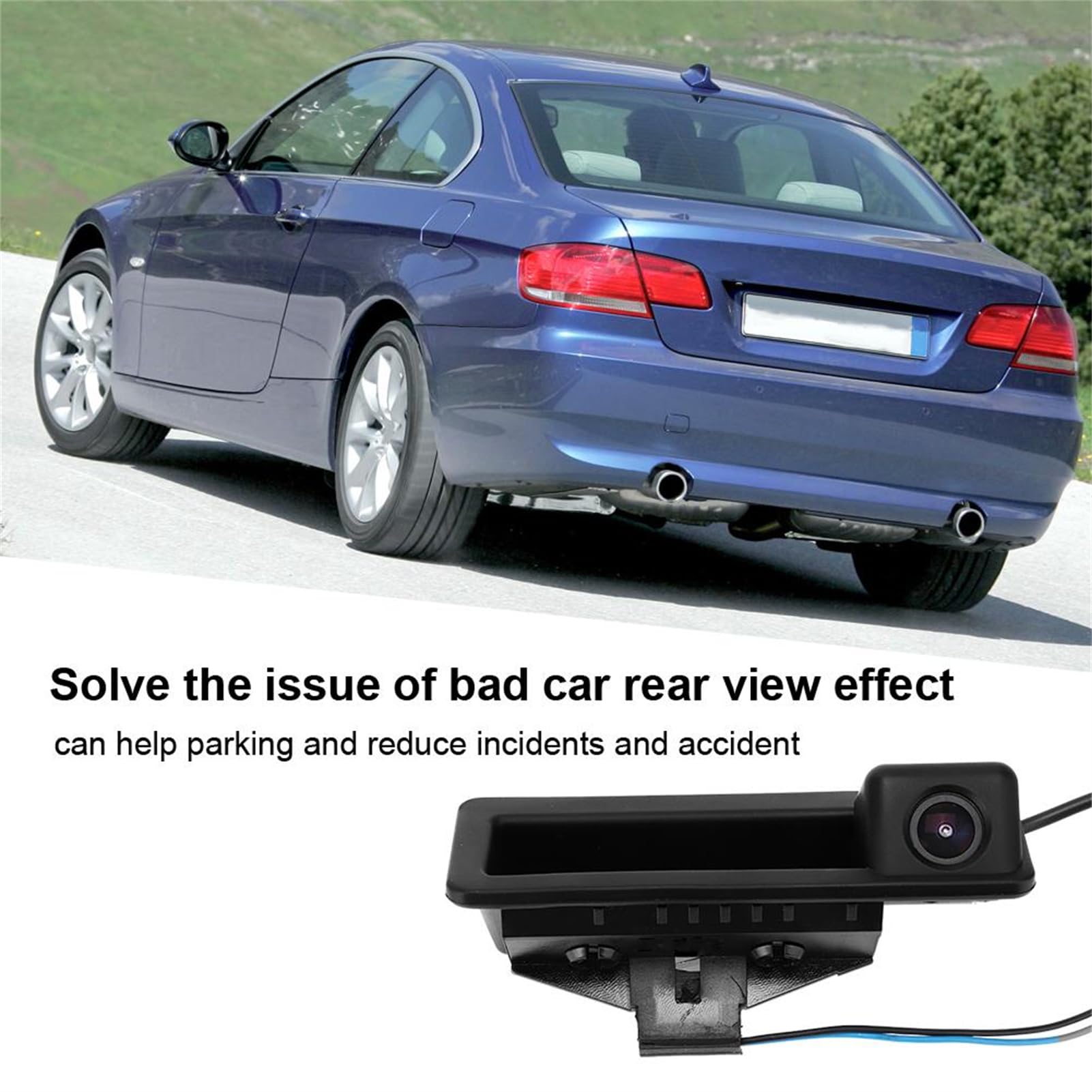 Cámara Trasera Marcha Atrás DC12V IP66 Mini Maletero del Coche manija Vista Posterior de Marcha atrás 170 Grados apropiado de la cámara for la Serie 3 E90 E91 E92 E93