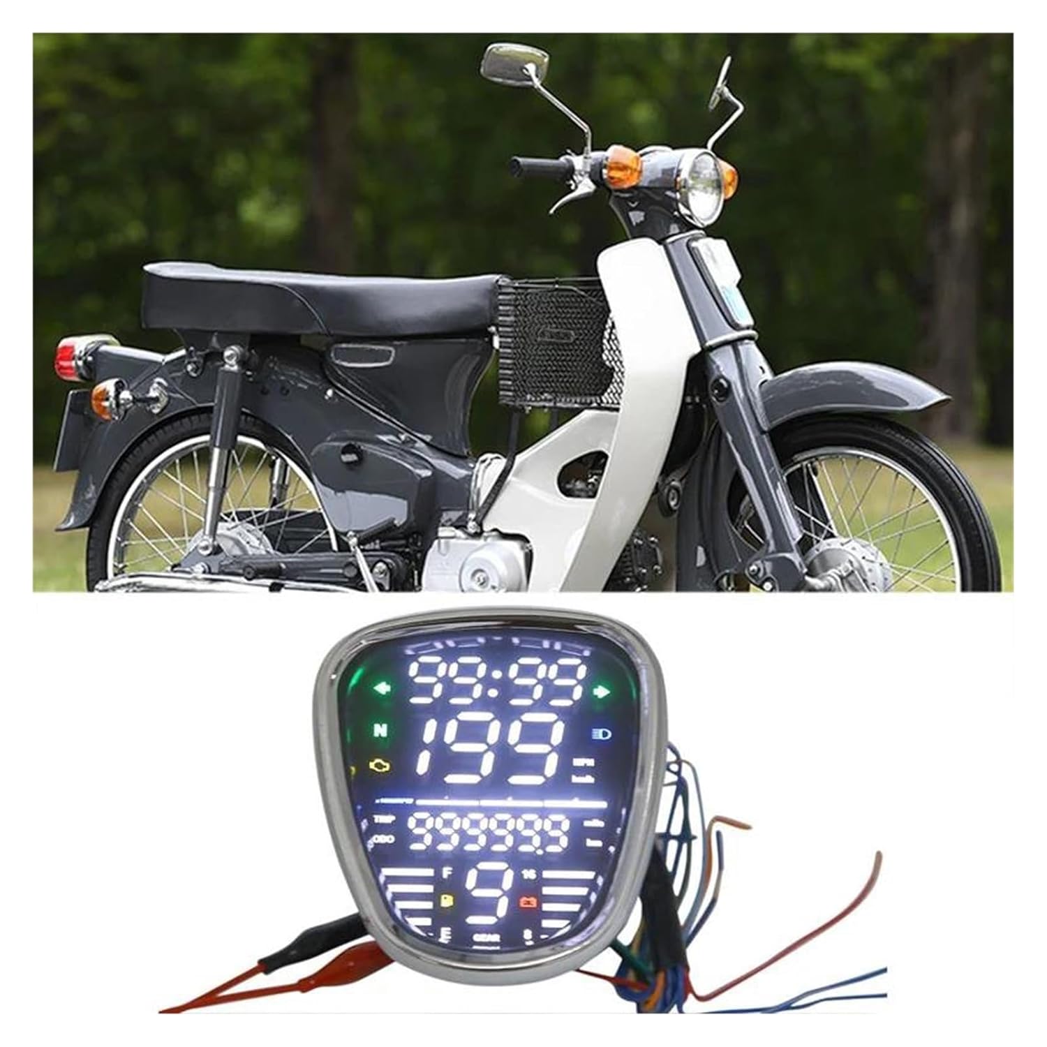 オートバイ用 スピード コンビメーター For C70 C90 バイクメーター 回転数計 オドメーター スピードメーター アッセンブ