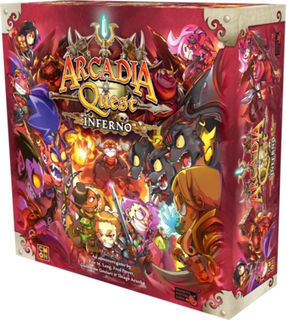 CMON Arcadia Quest Inferno Board Game
