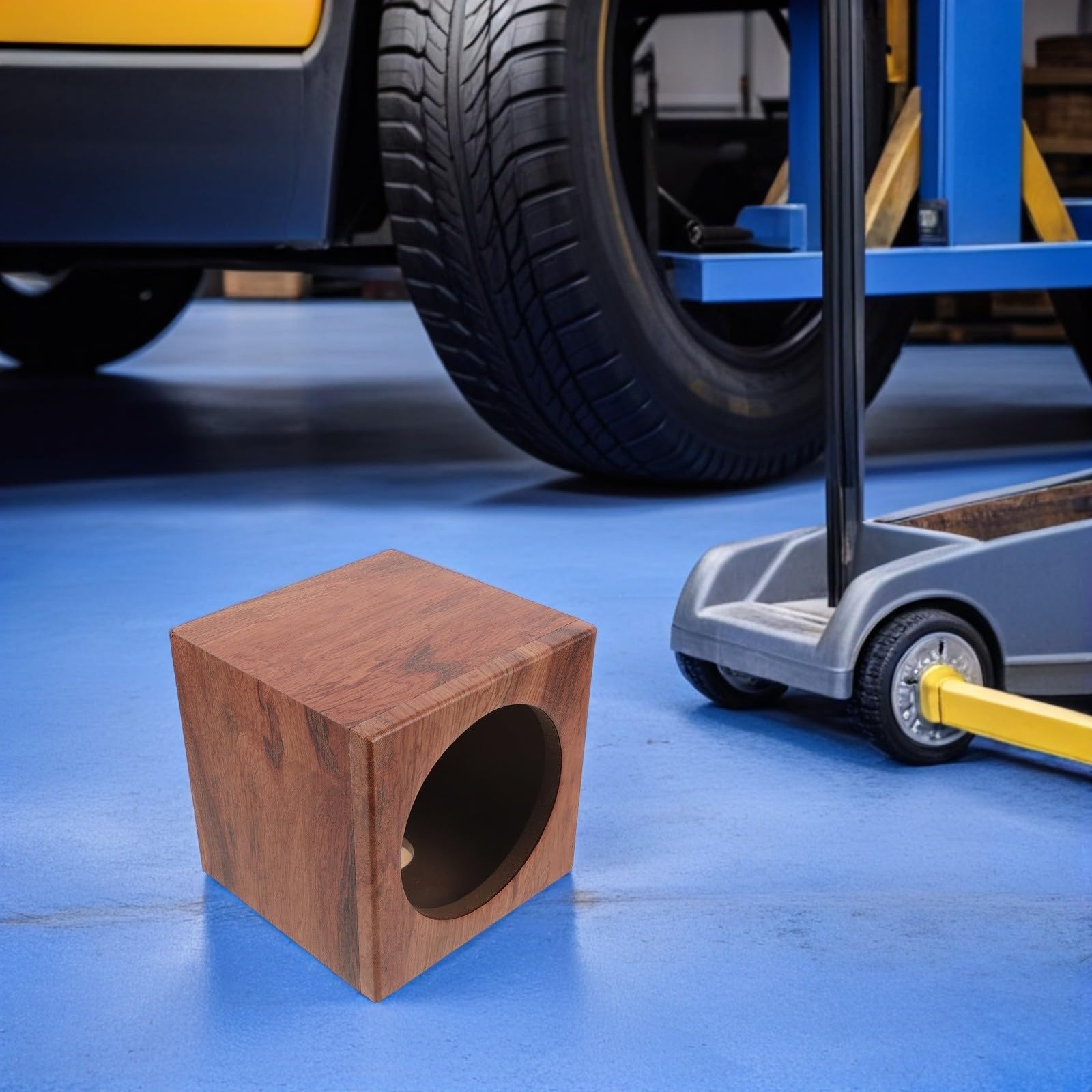 Box Audio in Legno 6,5 Pollici per Auto e Camion, Cassa Subwoofer Compatta per Upgrade Audio Veicolare