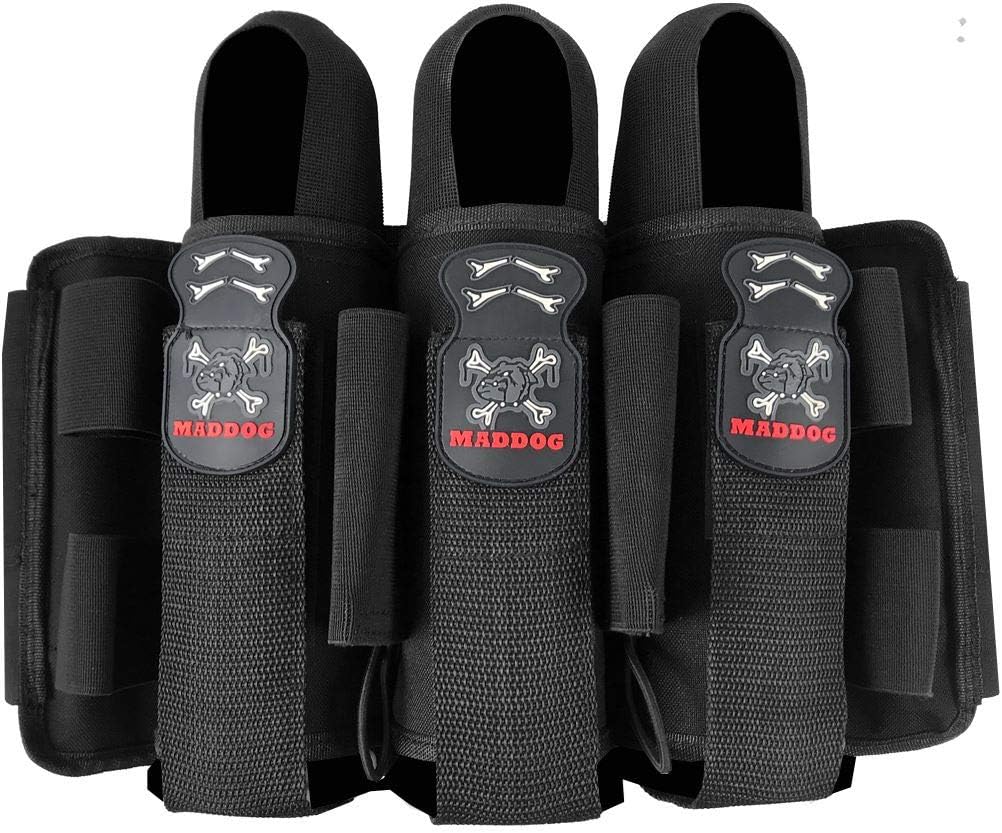 Maddog Pro Paintball Pod Pack Harness - Adjustable Pod Ejection Belt - 3+2, 4+3, 5+4 Configurations