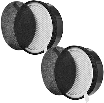 KEEPOW Replacement Filter LV-H132-RF for Levoit Air Purifier LV-H132 | 2 Pack HEPA and Activated Carbon Filter