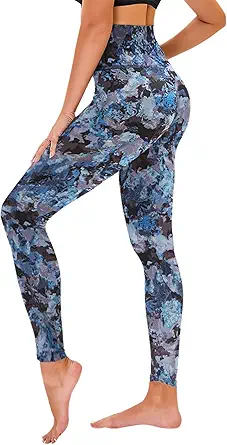 High Waisted Leggings for Women - No See Through Tummy Control Cycling Workout Yoga Pants with Pockets Reg & Plus