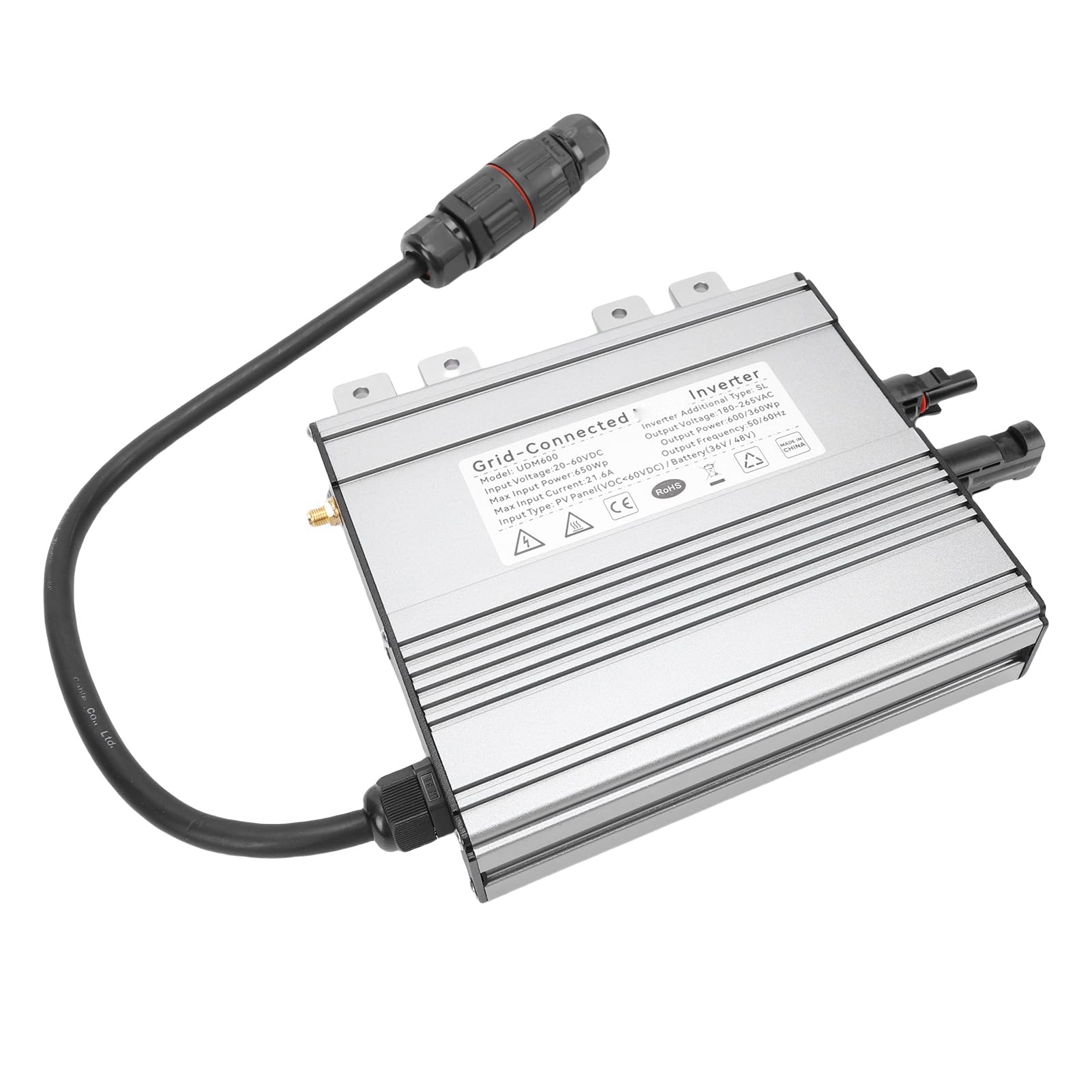 Kikumi Inversor de Conexión a Red Solar de 600 W con Monitoreo MPPT y WiFi
