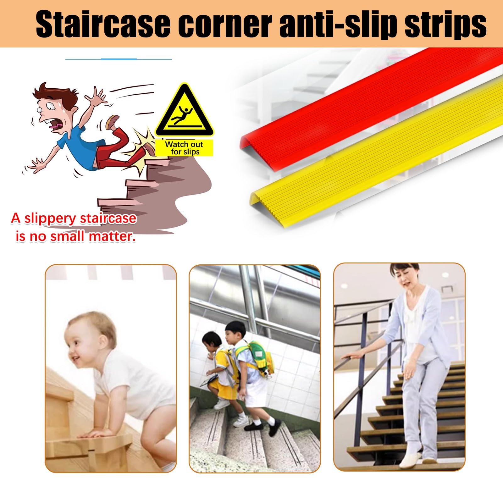 Tira De Vinilo Autoadhesiva Antideslizante Para Escaleras De 5 M, Borde De Escalera De Goma De PVC, Tira De Vinilo Autoadhesiva Para Bordes De Escalera De 2 M, Perfil De Borde De Escalera(Green,3m/118