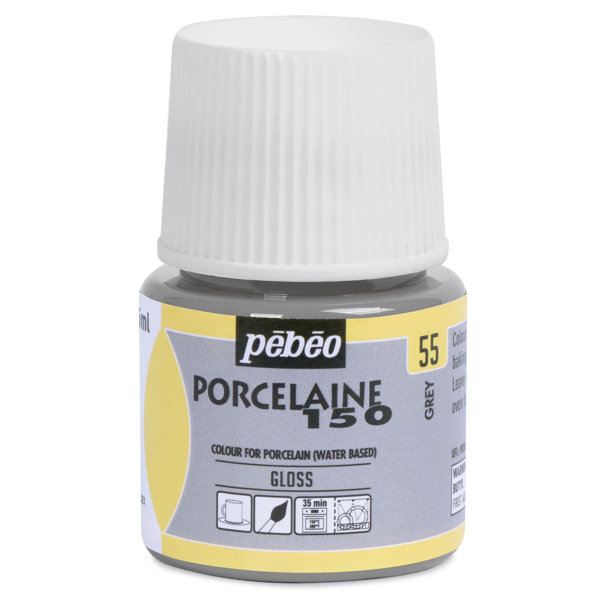 Pébéo Porcelain P150 Paint 45 ml Grey 024055