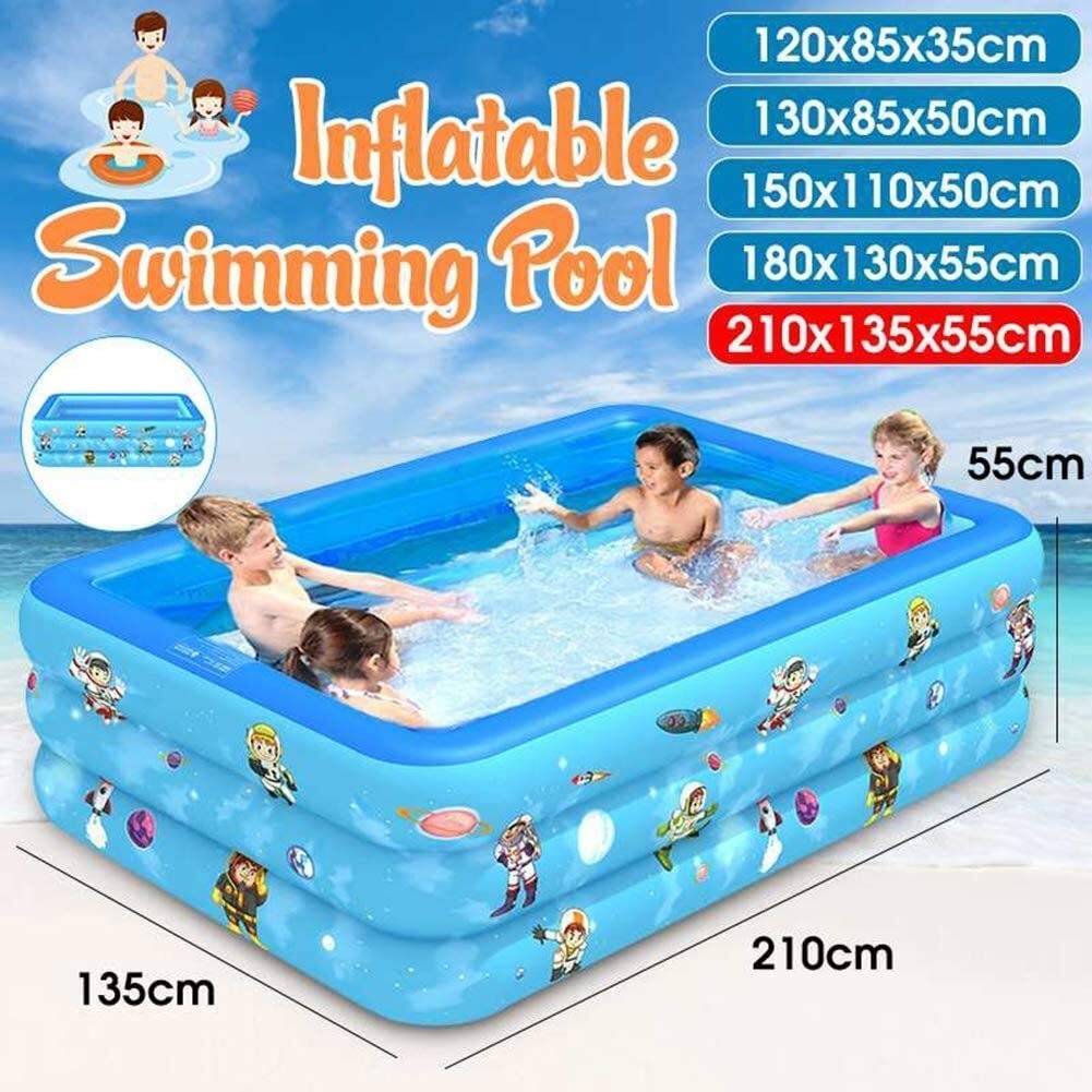 three ring rectangular pool
