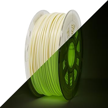 Gizmo Dorks 3D Printer Filament 1 kg / 2.2 lbs ABS 1.75mm Glow in the Dark Green