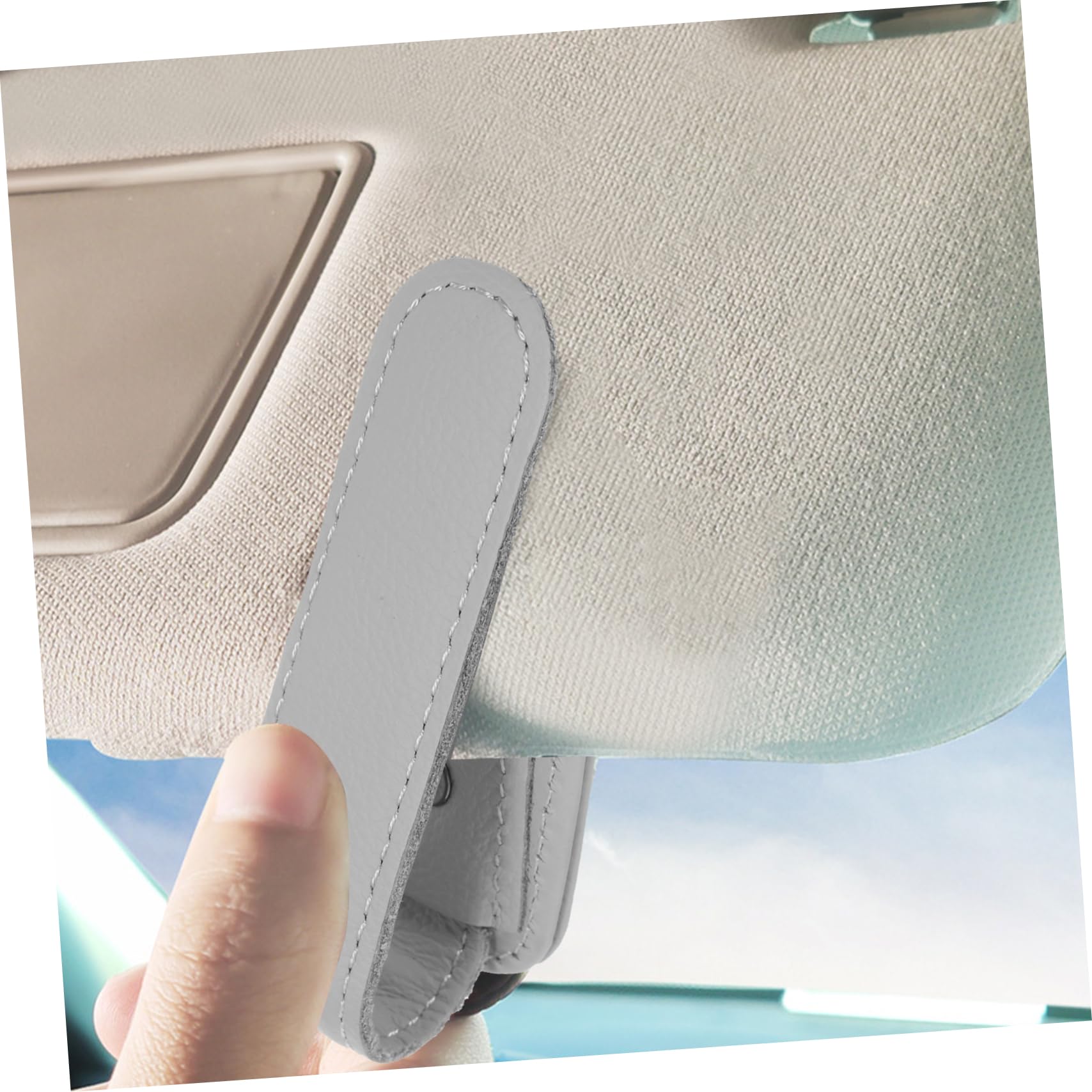 Gatuida 3pezzi Porta Occhiali Per Auto Supporto Pratico Per Occhiali Da Sole e Ticket Nero Facile Installazione e Protezione Ottimale e Documenti