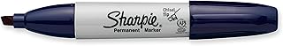 Sharpie Permanent Markers, Broad, Chisel Tip, Single, Navy (1927300)
