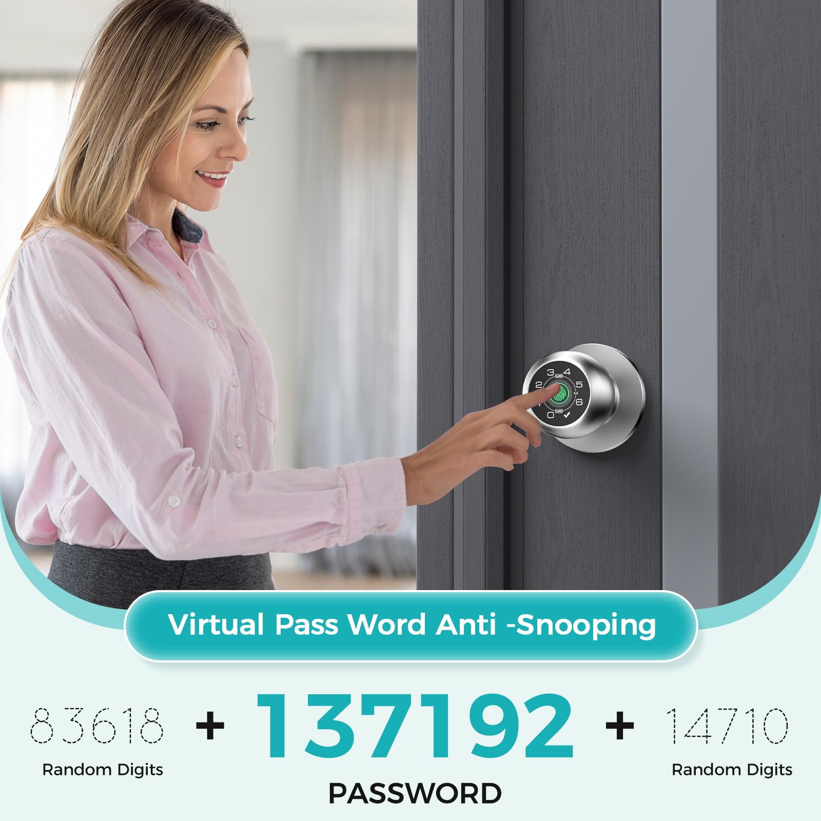 HEI LIANG Fingerprint Door Lock - Smart & Secure -5