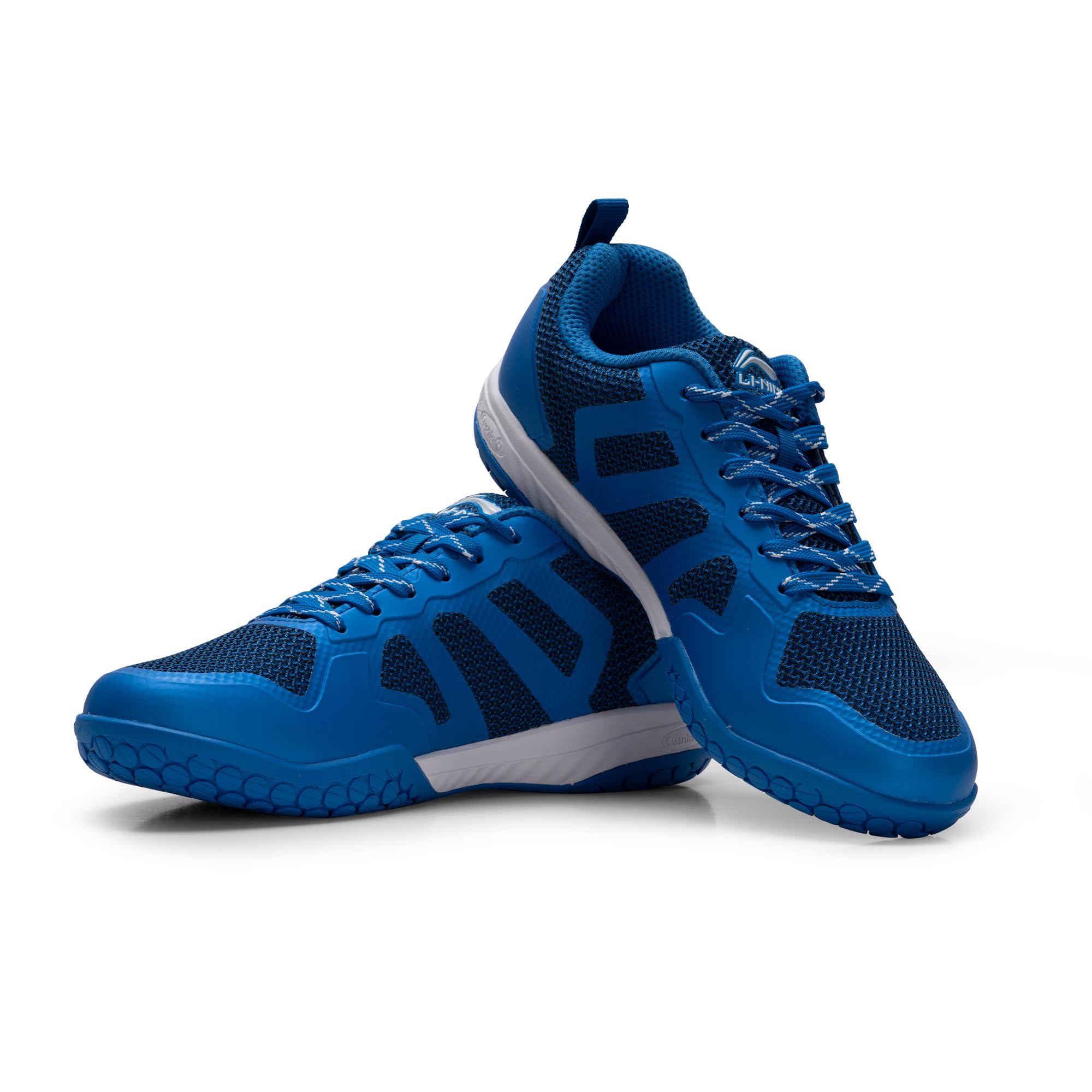Unisex-Adult Ultra Max Non-Marking Cushion Badminton Shoe (Blue/White, 11UK)-image-42