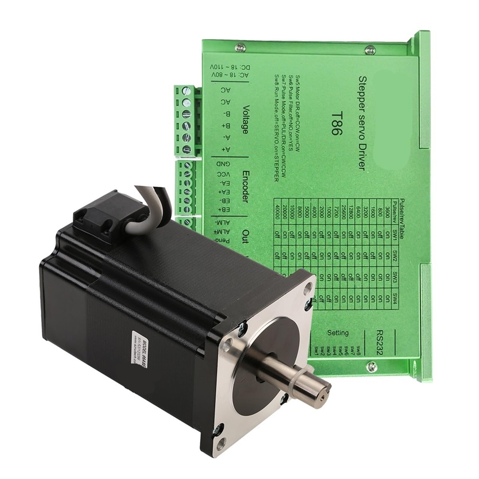 Moteur pas à pas boucle fermée 34 résout les erreurs d'usinage kit pilote T86