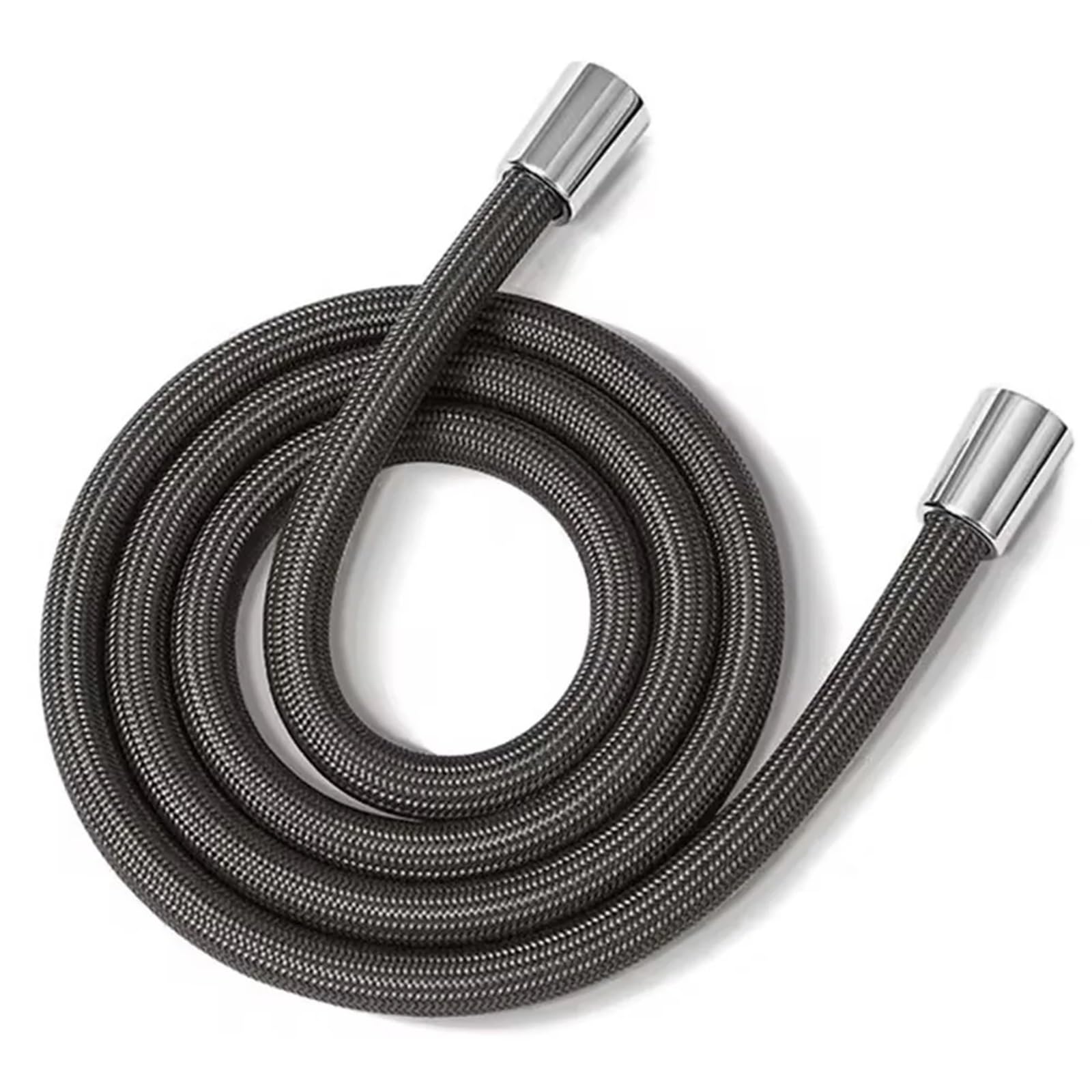 Universal Flexible Shower Hoses, Shower Hose Nylon Multicolor 1.5/2.0M G1/2 Universal Bathroom Flexible Handheld(Dark Grey,2.0M)
