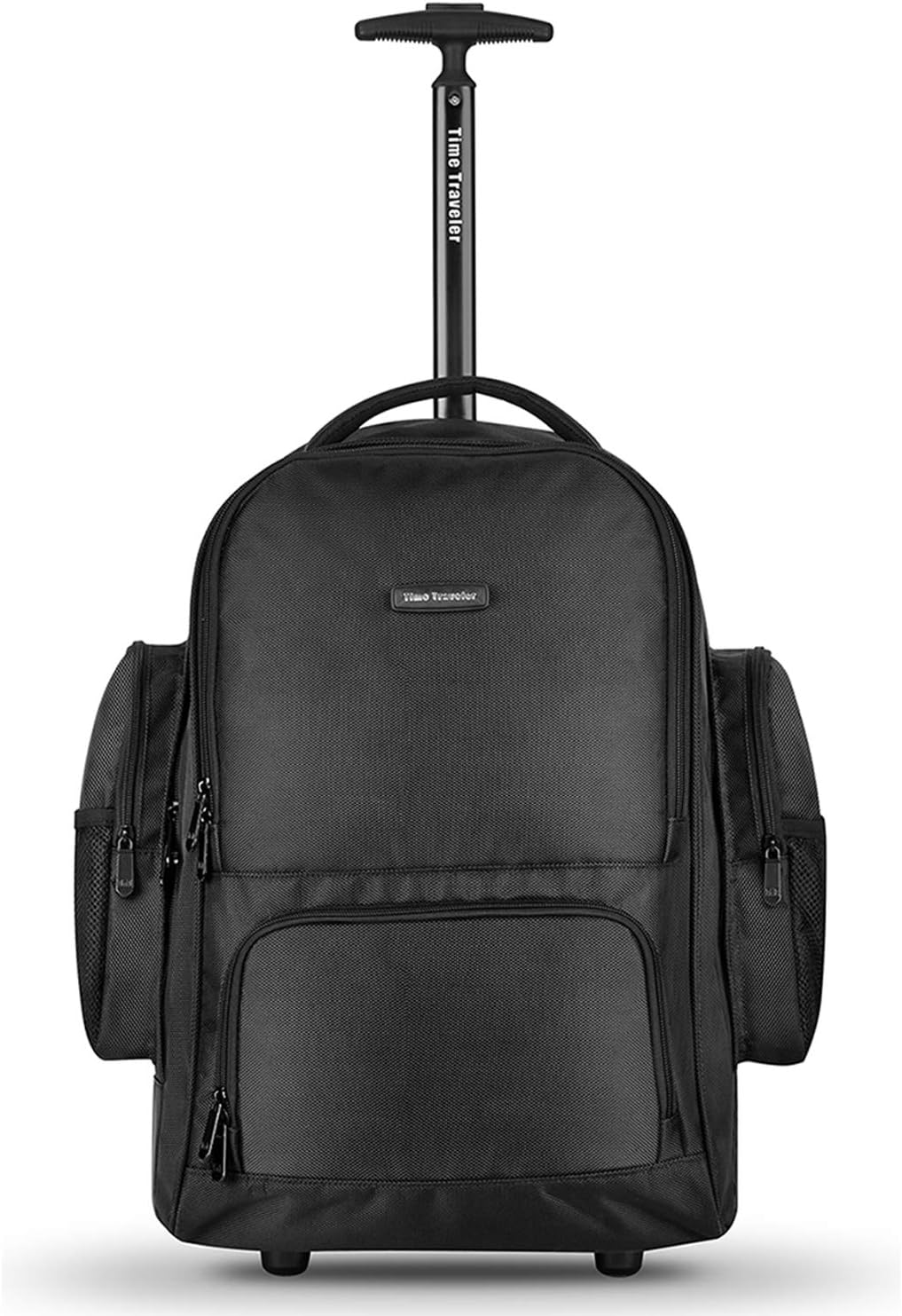 Wheeled Laptop Backpack, Black Rolling Backpack, Carry-on Luggage Suitcase