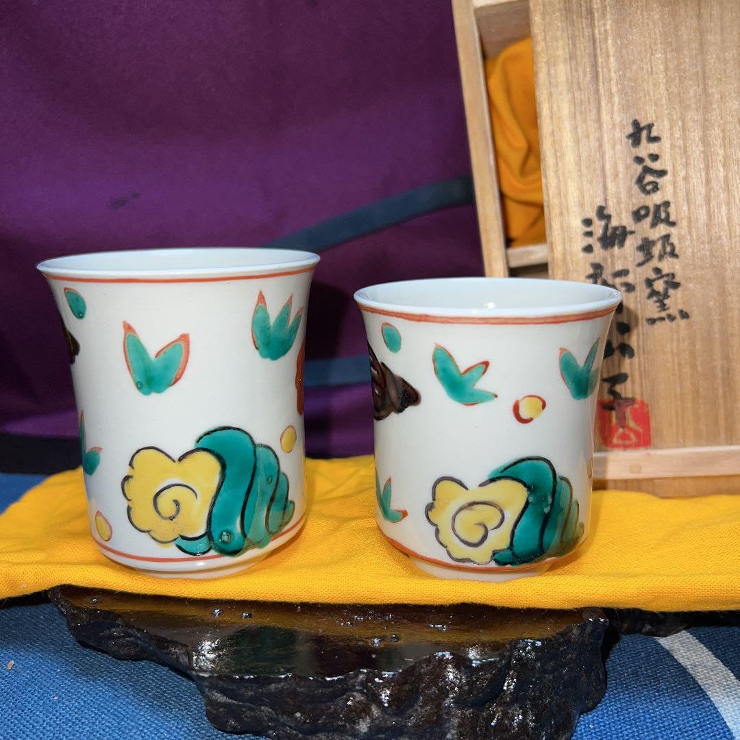 白蓮】海部 公子 九谷色絵筍図大皿 九谷吸坂窯 上代定価150万円 共箱