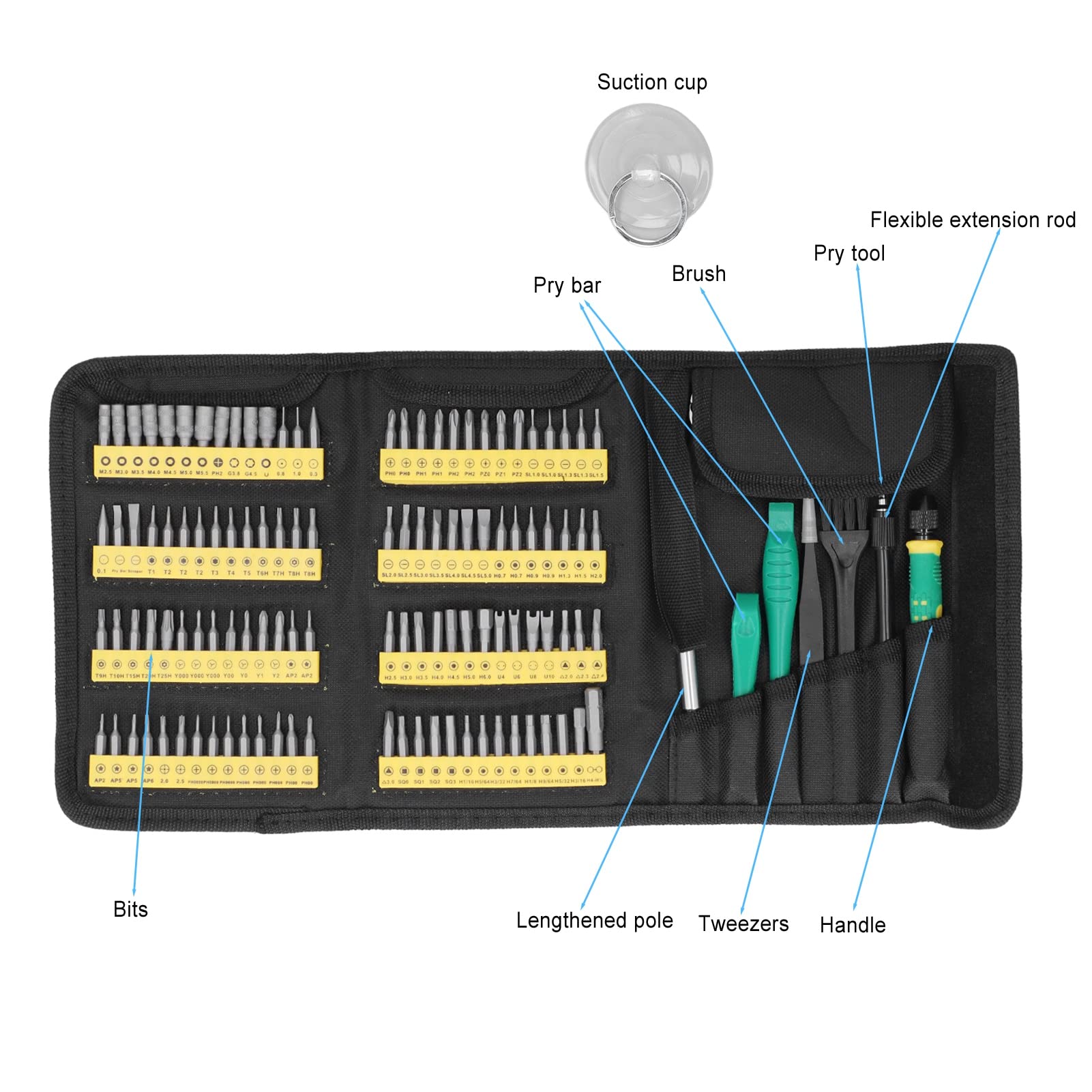 Srliya Set di Cacciaviti per Elettronica Kit di Strumenti di Riparazione di Precisione 30 in 1 con Punte in Acciaio Al Cromo Vanadio per la Manutenzione del Drone del Telefono Cel