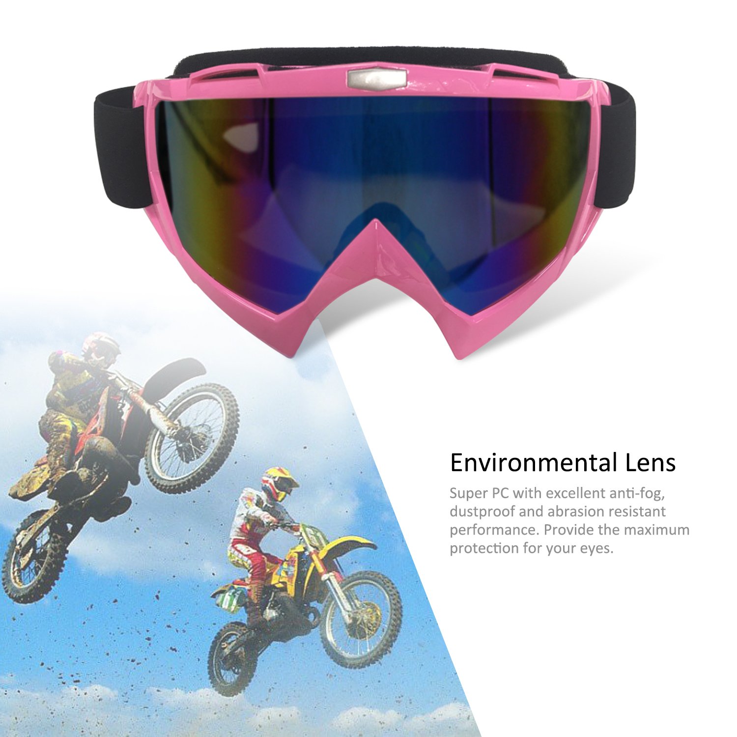 PUNELE Kinder Motorradbrille - Winddicht Mit UV-Schutz Für Outdoor Sport