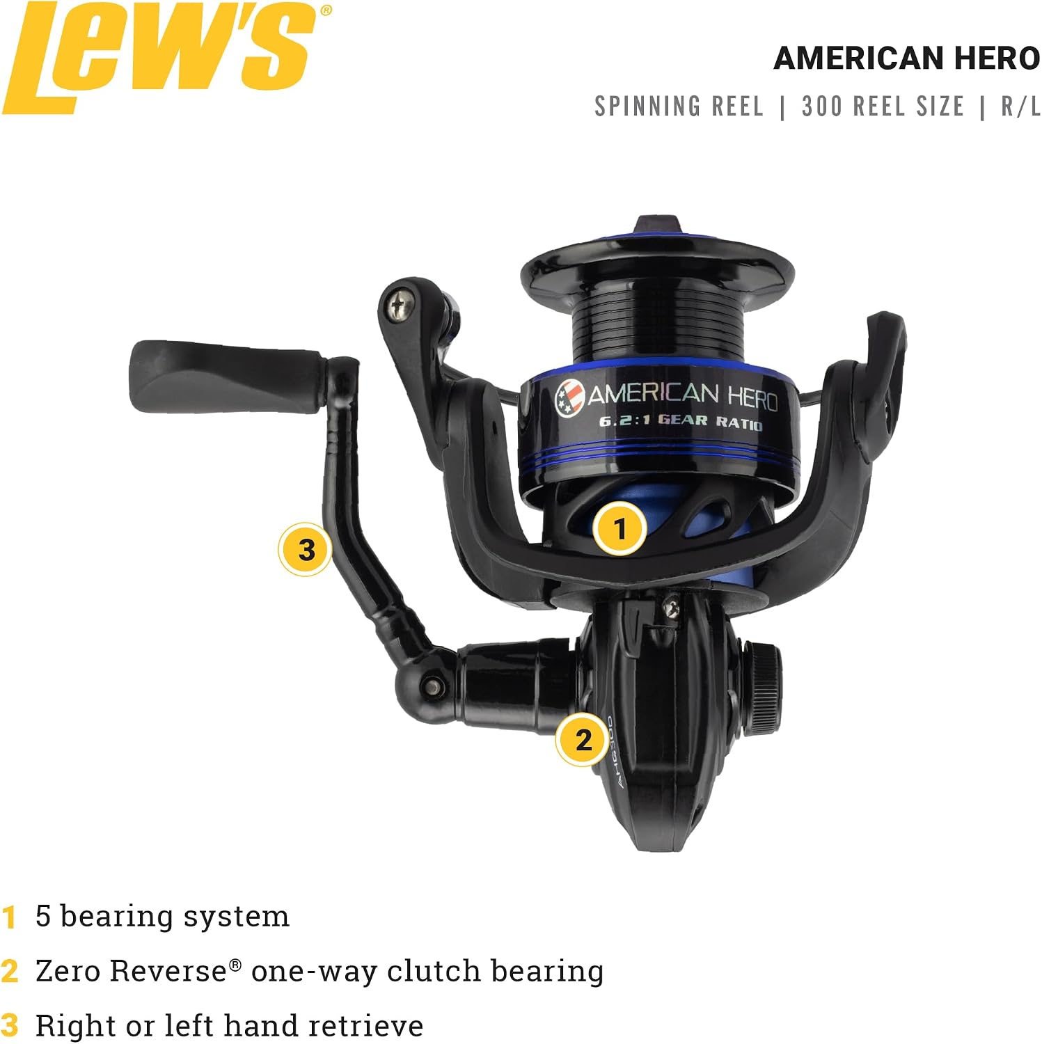 Lew's American Hero Spinning Reel