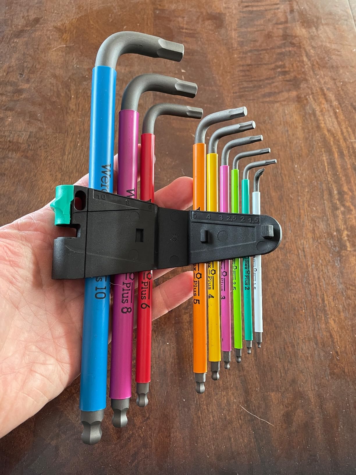 Wera Tools 05073593001 950 SPKL/9 SM N SB Long ARM HEX Key Set, One Size, Multi photo review