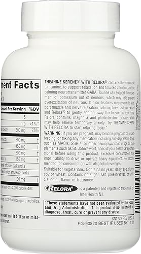 Miniatura 6 de Teanina serena con relora Source Naturals SN1773 1 1