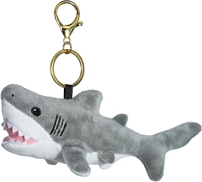 Shark Plush Keychain Cute Kawaii Soft Stuffed Animal Toy, Mini Plushie Keychain Gift for Kids, Backpack or Purse Accessory 5 Cartoon Shark Travel Buddy