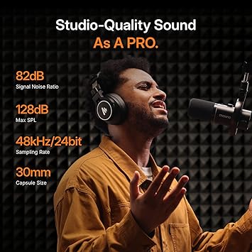 MAONO PD200W Hybrid Wireless Podcast Microphone for PC, XLR USB Dynamic Mic Kit with Boom Arm, Software, Noise Cancellation, for Vocal Recording, Streaming, Content Creation, Home Studio, Voiceover
