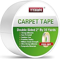 Vista 9 de YYXLIFE - Cinta adhesiva de doble cara extraíble para alfombras - Cinta adhesiva para alfombras para suelos de madera dura, cinta antideslizante