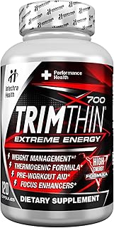 TrimThin® X700 Thermogenic Diet Pills with Maximum Energy Manufactured in USA 120 Capsules