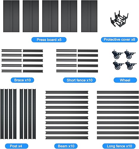 Miniatura 6 de Estantes de almacenamiento resistentes con carga de 1750 libras, estantes de garaje ajustables, estantería de metal de 5 niveles, estantes de