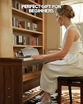 STRICH Digital Piano 88 Keys, Hammer-Action Weighted Keyboard, Full size Electric Piano Keyboard with Furniture Stand, 25Wx2 Speakers, Supports USB-MIDI/Wireless Connect, SDP-300W (Color Walnut Wood)