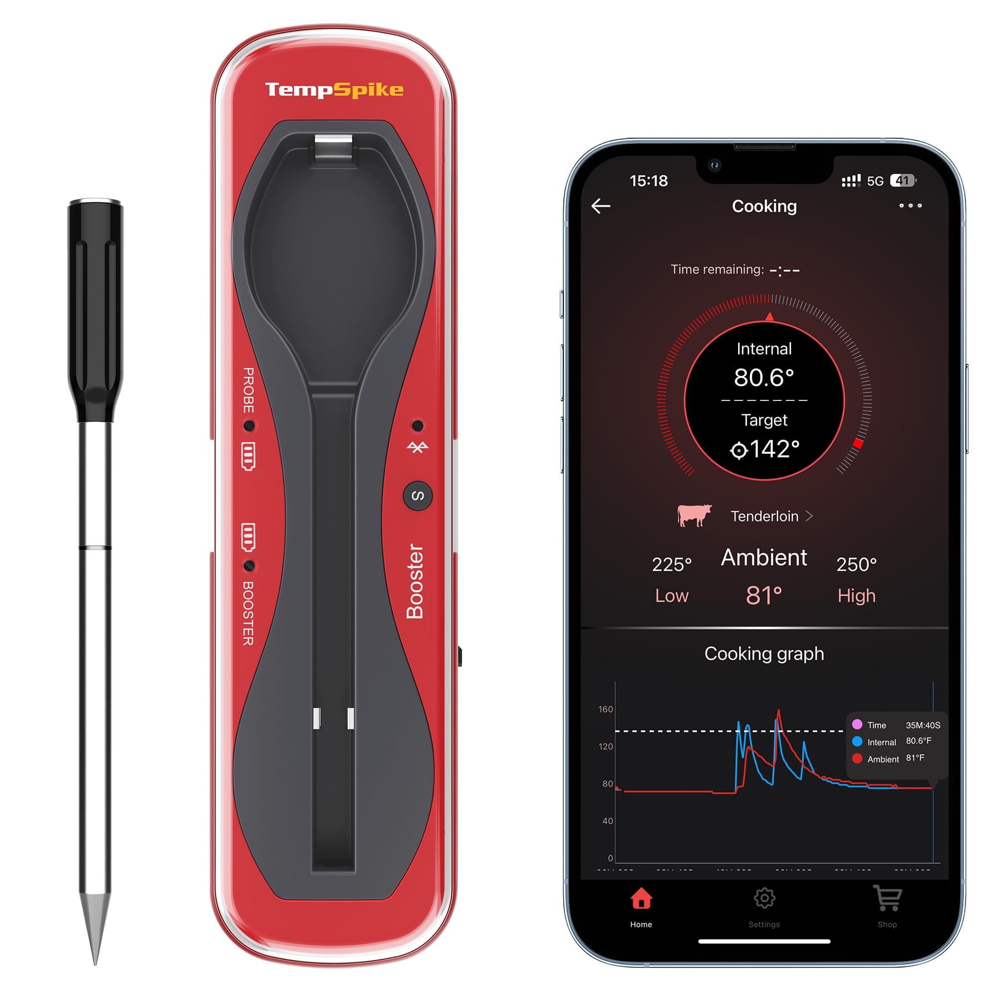 TempPro TempSpike 500 ft Wireless Meat Thermometer Digital for Cooking — Amazon image 9
